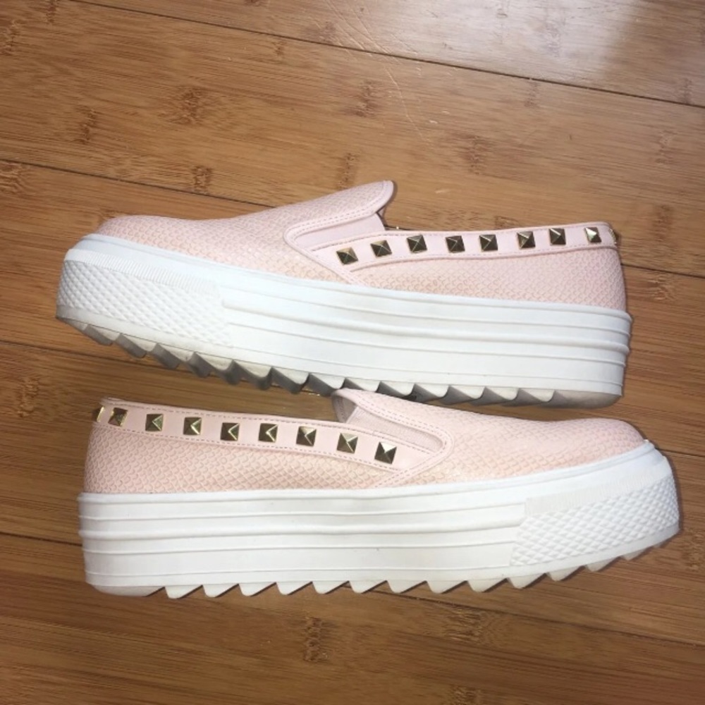 Pink Platform Fashion Sneakers